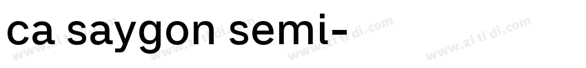 ca saygon semi字体转换
